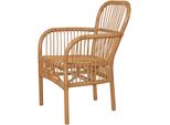Esszimmersessel, Gelb (Honigfarben, Ohne Sitzkissen), B:60Cm H:85Cm T:65Cm, Hofmann Living And More, Sessel, Esszimmerstuhl Rattanstuhl, Handgeflochten