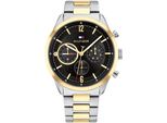 Multifunktionsuhr Tommy Hilfiger "Matthew", Silber (Silberfarben, Goldfarben), Armbanduhren, Herren, Quarzuhr, Armbanduhr, Herrenuhr, Datum, Edelstahlarmband