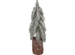 Clayre & Eef Mini Albero Di Natale Artificiale Ø 12X32 Cm Legno Verde