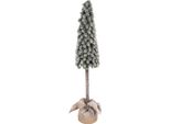 Clayre & Eef Mini Albero Di Natale Artificiale Ø 18X78 Cm Verde Plastica