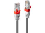 Lindy - Cavo Patch - RJ-45 (M) - RJ-45 (M) - 10,0M - Cavo Sstp - Cat 6A - Crimpato, A Trefoli, Senza Alogeni - Grigio (453
