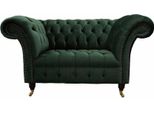 Poltrona Design Relax Verde Tessile Soggiorno Tappezzeria Sedile Lusso Monoposto