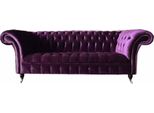 Divano Chesterfield 3 Posti Design Imbottitura Seduta Tessuto Divani Nuovo