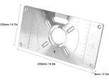 Router Tabella Inserire Piastra In Alluminio Rifilatura Macchina Incisione Flip Board Con 4 Anelli Per La Lavorazione Del Legno