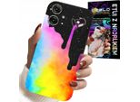 Custodia Per Motorola Moto G55 - Motivi Colorati Arcobaleno, Vernice + Pellicola