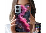 Custodia Per Motorola G24 / G04 - Rosa Marmorizzato, Motivi Alla Moda