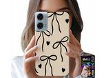Custodia Per Motorola G24 / G04 - Beige Fiocchi Nastro Modelli Alla Moda