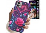 Custodia Per Motorola G32 - Cuore, Rosa, Adolescente Custodia + Pellicola Protettiva