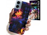 Custodia Per Motorola G24 / G04 - Motivi Astratti Colorati + Pellicola Protettiva