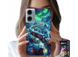 Custodia Per Motorola G34 5G - Treno, Espresso Motivi Natalizi + Pellicola Protettiva