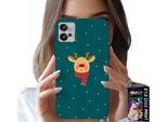 Custodia Per Motorola G32 - Renna Su Sfondo Verde Motivi Natalizi