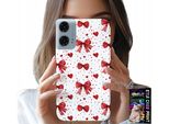 Custodia Per Motorola G24 / G04 - Nastri Rossi Nastro Modelli Alla Moda
