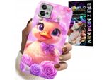 Custodia Per Motorola G32 - Dolce Anatroccolo, Anatra Su Sfondo Rosa