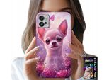 Custodia Per Motorola G32 - Dolce Chihuahua Su Sfondo Rosa Con Fiori