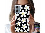 Custodia Per Motorola G34 5G - Margherite, Margherite, Fiori, Retro