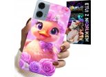 Custodia Per Motorola Moto G85 5G - Dolce Anatroccolo, Anatra Su Sfondo Rosa