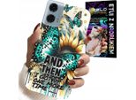 Custodia Per Motorola G24 / G04 - And Then I Got Up, Motivi Femminili + Pellicola Protettiva