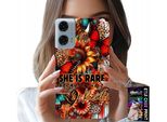 Custodia Per Motorola Moto G35 - She Is Rare, Girasoli, Fiori, Farfalle