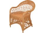 Relaxsessel, Gelb (Honigfarben, Ohne Kissen), B:65Cm H:85Cm T:65Cm, Hofmann Living And More, Sessel, Relaxsessel, Handgeflochten