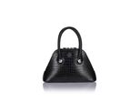 Handtasche PHILIPP PLEIN Cocco Crocco Geprägt, Damen, 02, schwarz, Taschen Handtasche