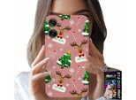 Custodia Per Motorola Moto G55 - Renna Natalizia, Alberi Di Natale, Bastoncini, Motivi