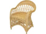 Relaxsessel, Beige (Beige, Ohne Kissen), B:65Cm H:85Cm T:65Cm, Hofmann Living And More, Sessel, Relaxsessel, Handgeflochten