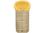 Fußsack HEITMANN FELLE "Eisbärchen - Lammfell Winterfußsack - Premium Qualität", Kinder, beige, Polyester, Fußsäcke Fußsack, mit echtem Lammfell, für Kinderwagen & Buggy, 6 Gurtschlitze, waschbar