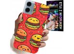 Custodia Per Motorola G24 / G04 - Simpatici Hamburger Sorridenti Custodia