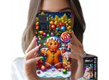Custodia Per Motorola Moto E22 / E22I - Pan Di Zenzero, Motivi Natalizi Colorati + Vetro
