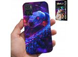 Custodia Per Motorola Moto E22 / E22I - Serpente Cobra Serpente A Sonagli Rettili Custodia + Pellicola Protettiva