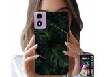 Custodia Per Motorola Moto E14 - Foglie Eleganti E Motivi Alla Moda Sulla Custodia