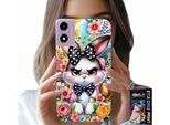 Custodia Per Motorola Moto E14 - Coniglio Pasquale, Lepre, Uova + Vetro