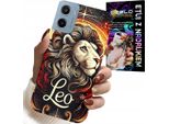 Custodia Per Motorola E15 / G05 - Leone, Segno Zodiacale Astronomia, Custodia + Pellicola Protettiva