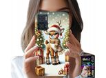 Custodia Per Motorola Moto E22 / E22I - Renna, Motivi Natalizi + Vetro