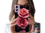 Custodia Per Motorola Moto E14 - Bellissime Rose Rosa, Motivi Floreali, Custodia