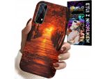 Custodia Per Realme 7 - Parco, Autunno, Foglie Che Cadono, Retro