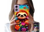 Custodia Per Motorola Moto E14 - Motivi Colorati Koala Animali + Vetro