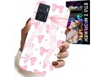Custodia Per Motorola Moto E22 / E22I - Nastri Rosa Nastro Modelli Alla Moda Custodia