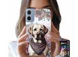 Custodia Per Motorola E15 / G05 - Cagnolino Cagnolini Husky Motivi Canini + Pellicola Protettiva