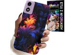 Custodia Per Motorola Moto E14 - Motivi Astratti Colorati + Pellicola Protettiva