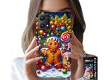 Custodia Per Realme 9 5G - Pan Di Zenzero, Motivi Natalizi Colorati + Vetro