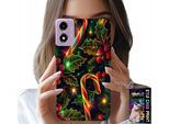 Custodia Per Motorola Moto E14 - Bastoncino Di Zucchero, Vischio, Albero Di Natale + Vetro