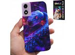 Custodia Per Motorola Moto E14 - Serpente Cobra Serpente A Sonagli Rettili Custodia + Pellicola Protettiva
