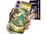 Custodia Per Motorola Moto E14 - Segno Zodiacale, Pesci Astronomia + Pellicola Protettiva