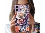 Custodia Per Motorola Moto E14 - Motivi Floreali Rosa Rose Fiori Custodia