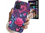 Custodia Per Motorola Moto E22 / E22I - Cuore, Rosa, Adolescente Custodia + Vetro