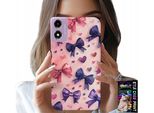 Custodia Per Motorola Moto E14 - Nastri Colorati Nastro Motivi + Vetro