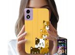 Custodia Per Motorola Moto E14 - Love Cat, Motivi Con Gatti, Custodia + Vetro