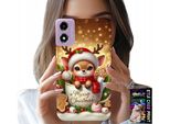 Custodia Per Motorola Moto E14 - Reniferek Dolce Renna Motivo Natalizio