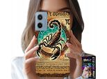 Custodia Per Motorola E15 / G05 - Scorpione Segno Zodiacale Astronomia + Pellicola Protettiva